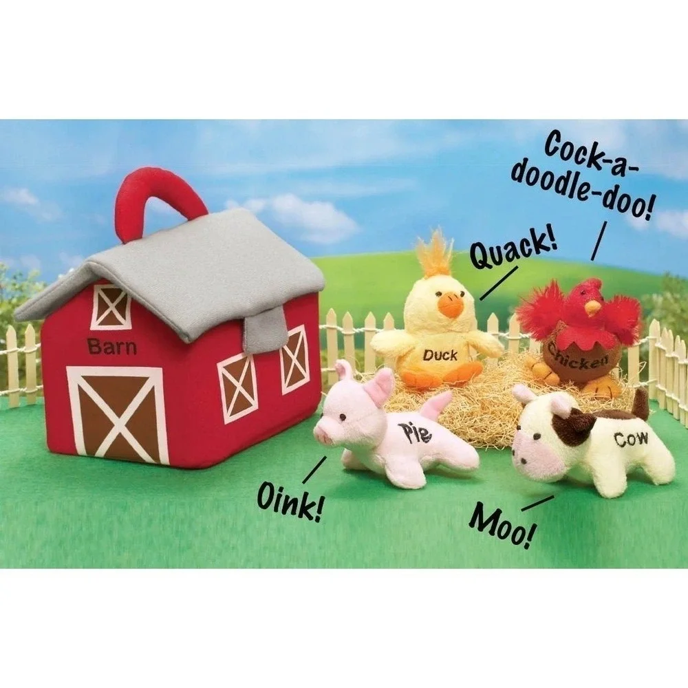 Barnyard Animals With Sounds Carrier Set by Animal House